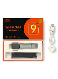 WS Sports Watch Series 9 AMOLED display Full Screen With Health Fitness Tracker + addition Replacement -Silver  - Image 3