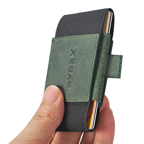 VBAX Elastic Wallet with Pull Tab for Men & Women – Slim Minimalist Front Pocket Leather Card Holder, Compact Stretch Design Fits 8–10 Cards & Cash – Premium Everyday Carry Wallet - Image 5