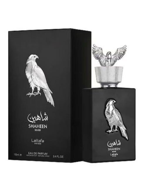 Lattafa PRIDE Shaheen Silver Perfume EDP 100ml - Luxurious Unisex Fragrance, Elegant and Captivating Scent