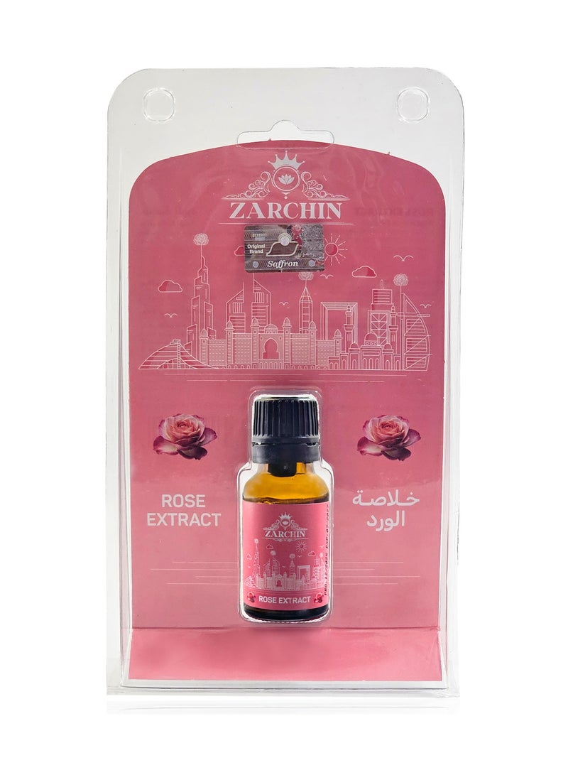 ZARCHIN Rose Extract Liquid 15ml – Cold Extracted Pure Rose Concentrate for Desserts & Beverages - Image 2