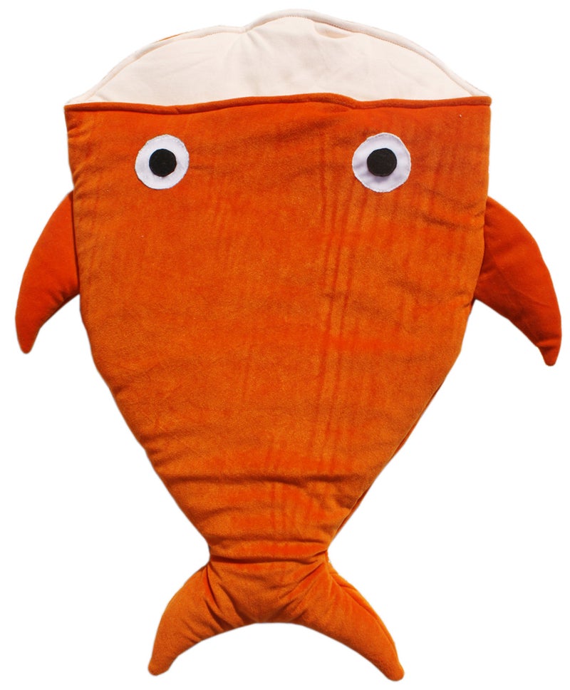 Amardeep Baby Fish Sleeping Bag Cum Baby Carry Bag (Orange) - Image 1