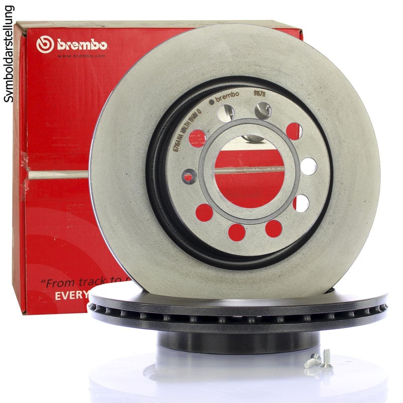 Brembo 09.A148.11 UV Coated vented Front Brake Rotor MITSUBISHI/MITSUBISHI (SOUEAST) OE# MR510966 - Image 5