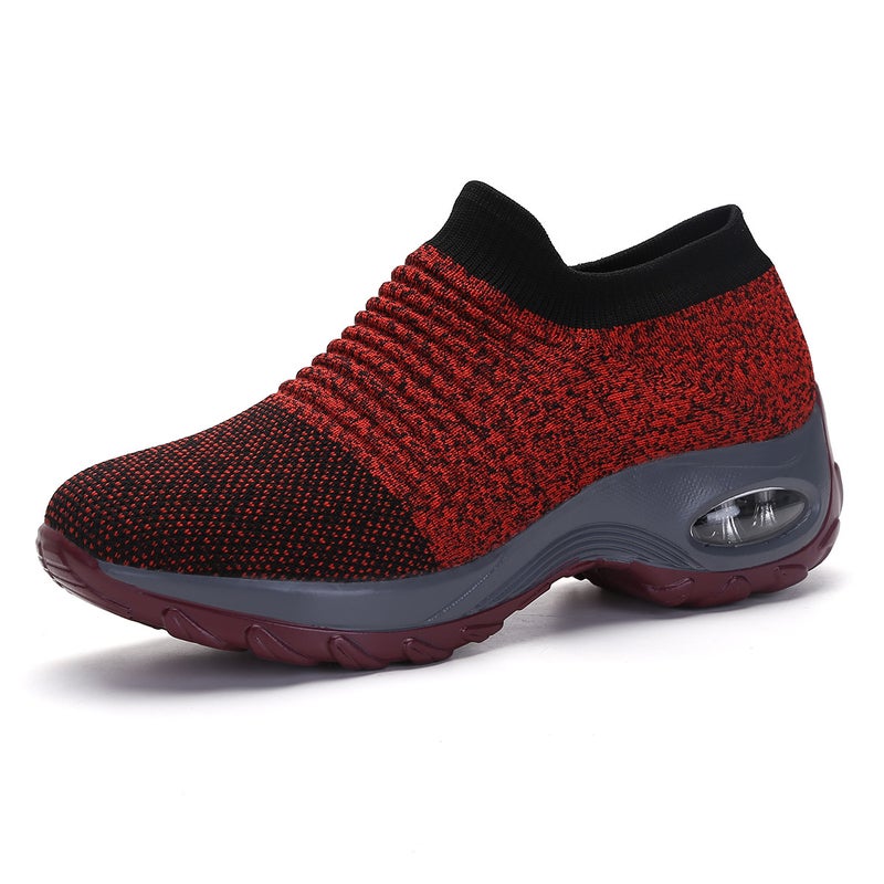 Women's Shoes Socks Shoes Women's 2020 Spring and Summer Heightened Air Cushion Mother Shoes Middle-aged and Elderly Casual Dancing Shoes Large Size - Image 1