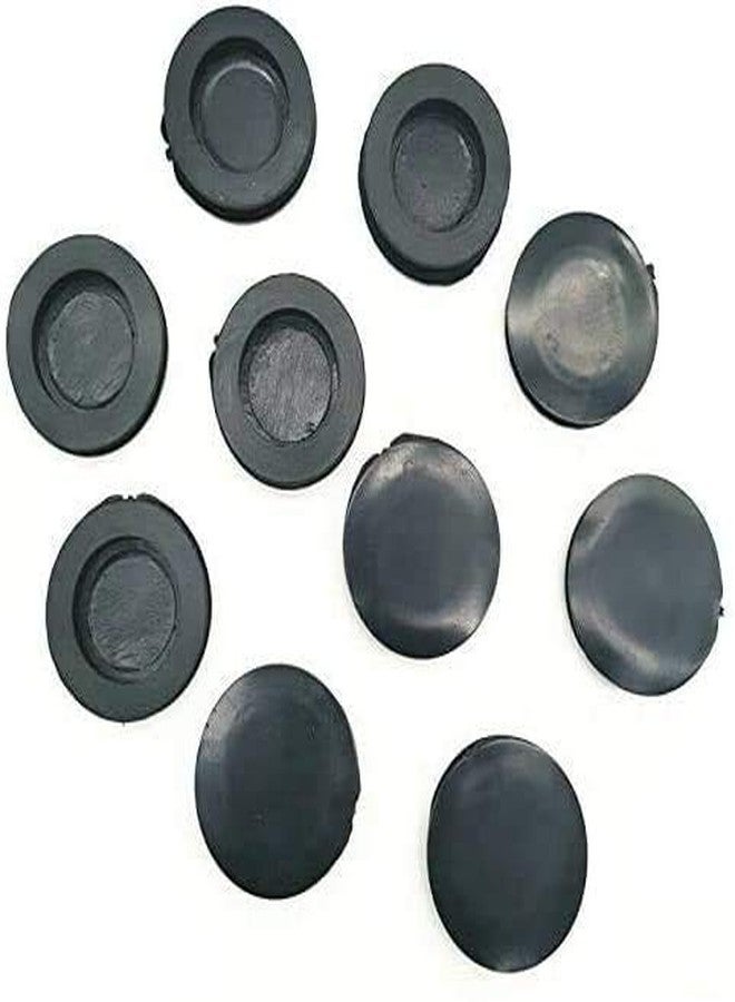 EatingBiting 10Pcs Outer Diameter: 37mm/1.45" Inner Diameter: 23mm/0.9" Black Rubber Money Saving Box Piggy Bank Box Closure Plug Stopper Cover - Image 1