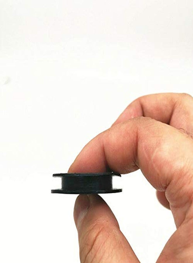 EatingBiting 10Pcs Outer Diameter: 37mm/1.45" Inner Diameter: 23mm/0.9" Black Rubber Money Saving Box Piggy Bank Box Closure Plug Stopper Cover - Image 3