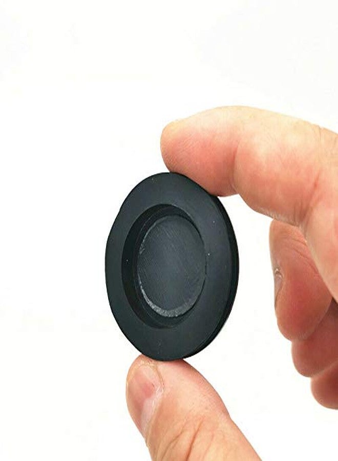 EatingBiting 10Pcs Outer Diameter: 37mm/1.45" Inner Diameter: 23mm/0.9" Black Rubber Money Saving Box Piggy Bank Box Closure Plug Stopper Cover - Image 4
