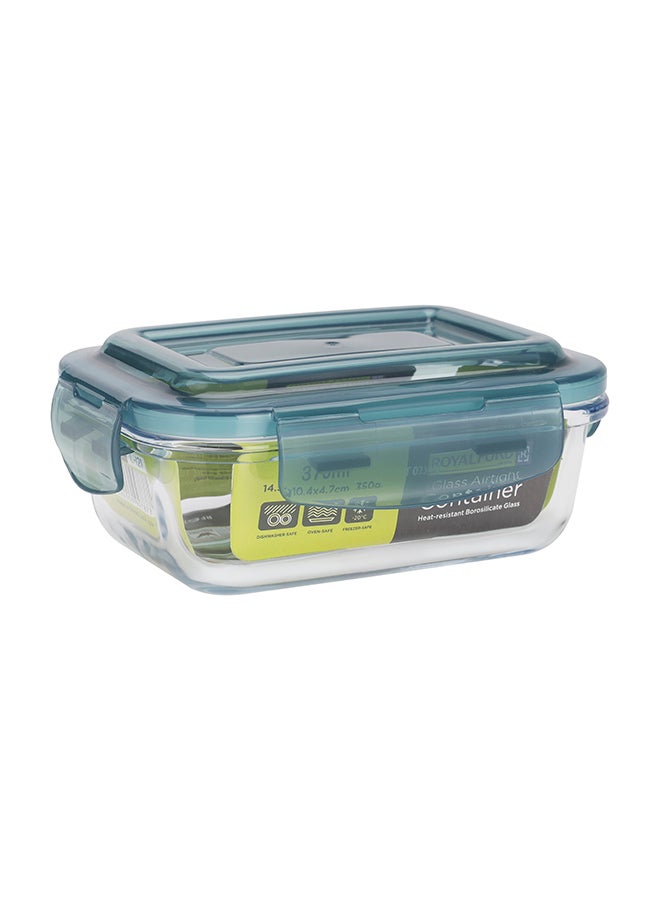 Royalford 370 ml Glass Airtight Container Multicolour Clear 370ml - Image 1