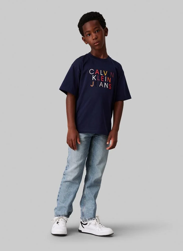 كالفن كلاين جينز Kids Logo Graphic T-Shirt