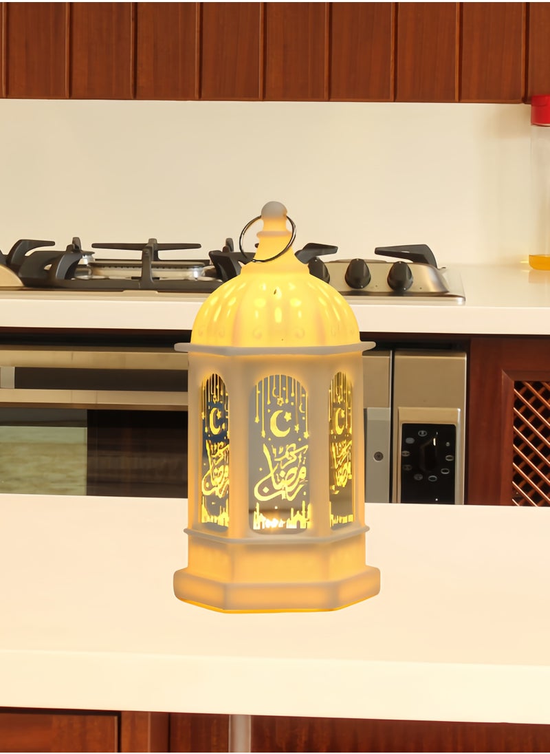 Generic Ramadan Lantern, Black Mini Castle Moon Pattern, LED, Not Waterproof, Decorative Ramadan Lantern, Home Decor  - Image 4