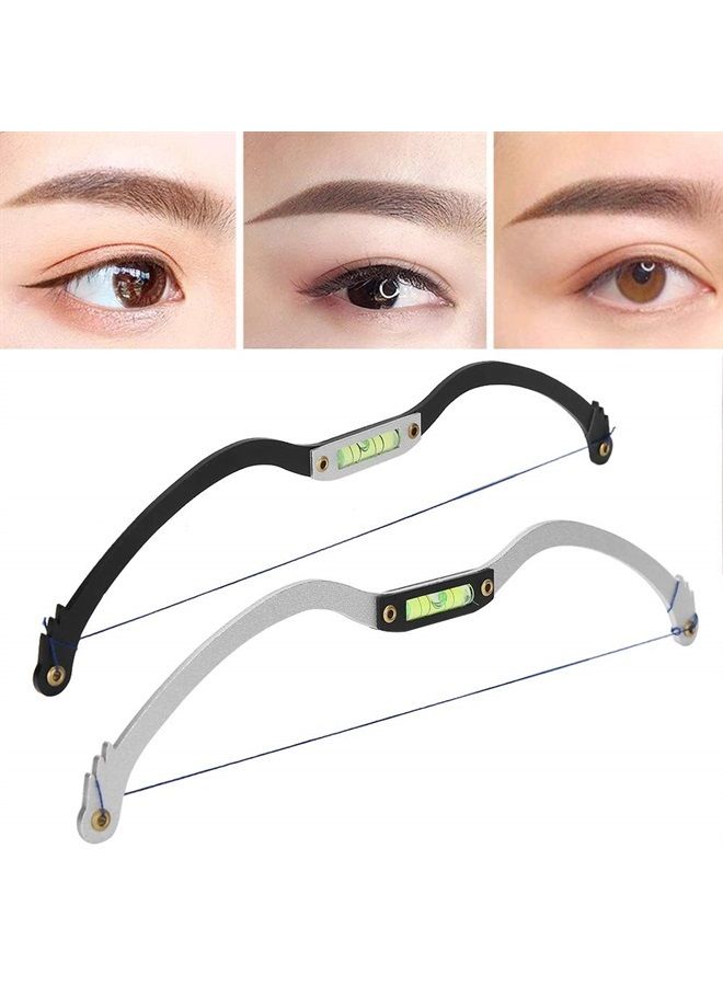 ZJchao Eyebrow Tattoo Ruler, Professional Microblading Line Marker Ruler Eyebrow Ruler Sticker More Symmetrical, Eyebrow Tattoo Positioning Tool Horizontal Ruler Liquid 0.07ml for Makeup(Black) - Image 1