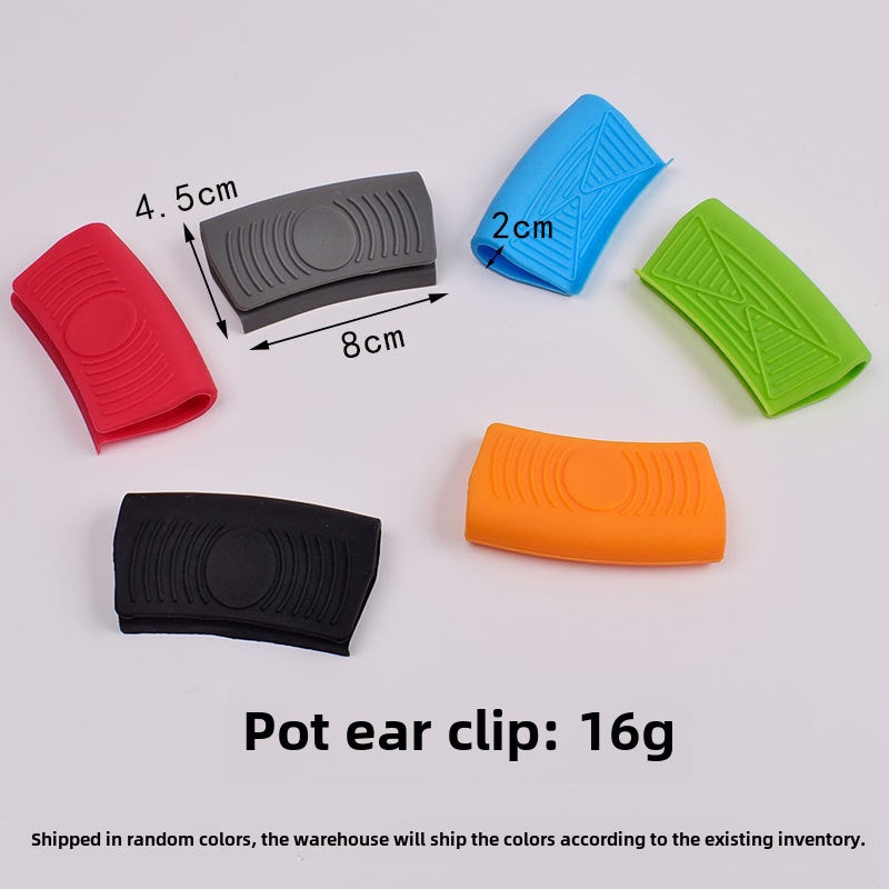 Silicone Pot Grip Covers Heat-Resistant Anti-Slip Pot ear Clip Pot ear Clip