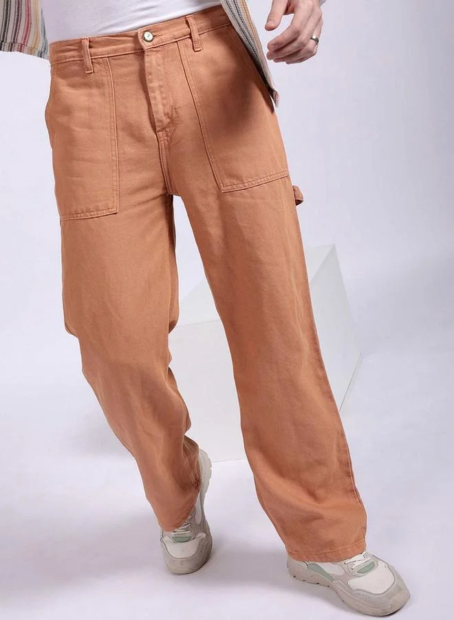 Men Baggy Fit Mid Rise Stretchable Jeans
