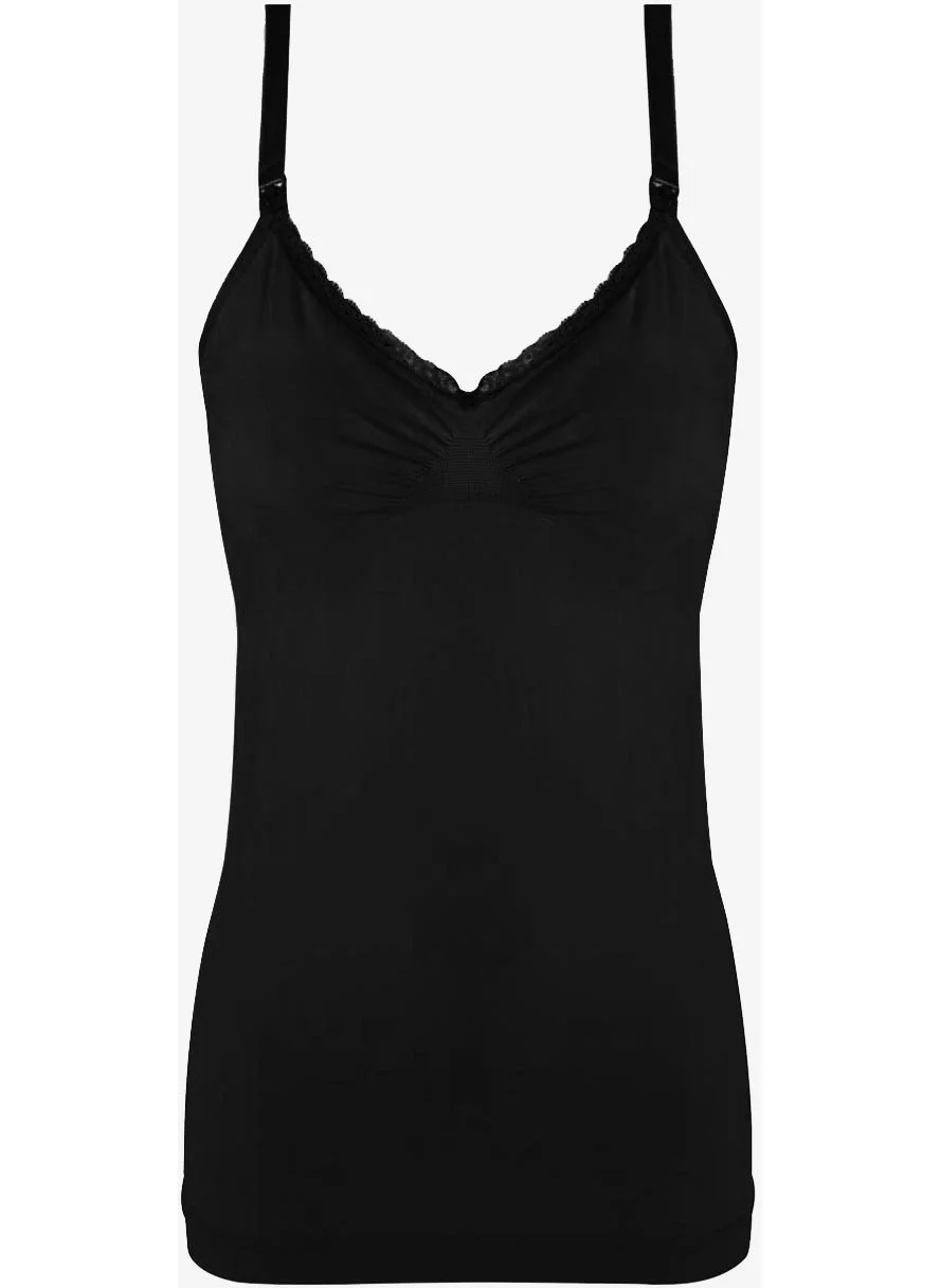 Ayyıldız 1658 Black Nursing Undershirt