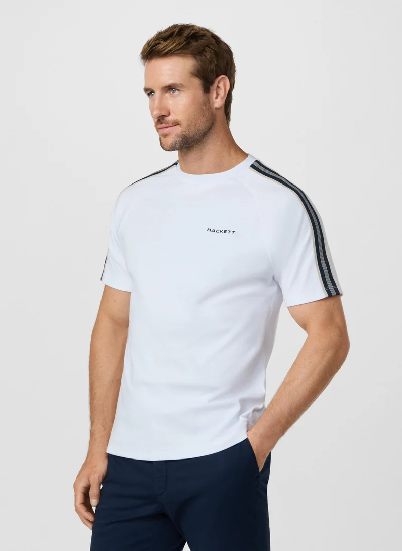 Hackett  Classic Fit Short Sleeve Tape T-Shirt for Men | Best Price UAE