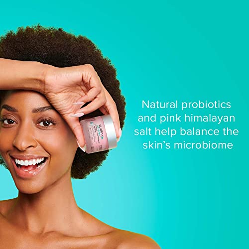 ClarityRx Live + Be Well Probiotic + Pink Himalayan Salt Face Mask, Natural Plant-Based Moisturizing Facial Treatment for All Skin Types, Reduces Redness, Acne & Signs of Aging (1.7 oz) - Image 2