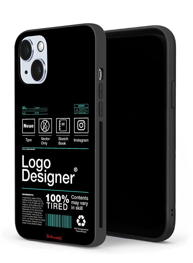 Tolwak Apple iPhone 14 Plus Protective Case Logo Designer Sticker - Image 1