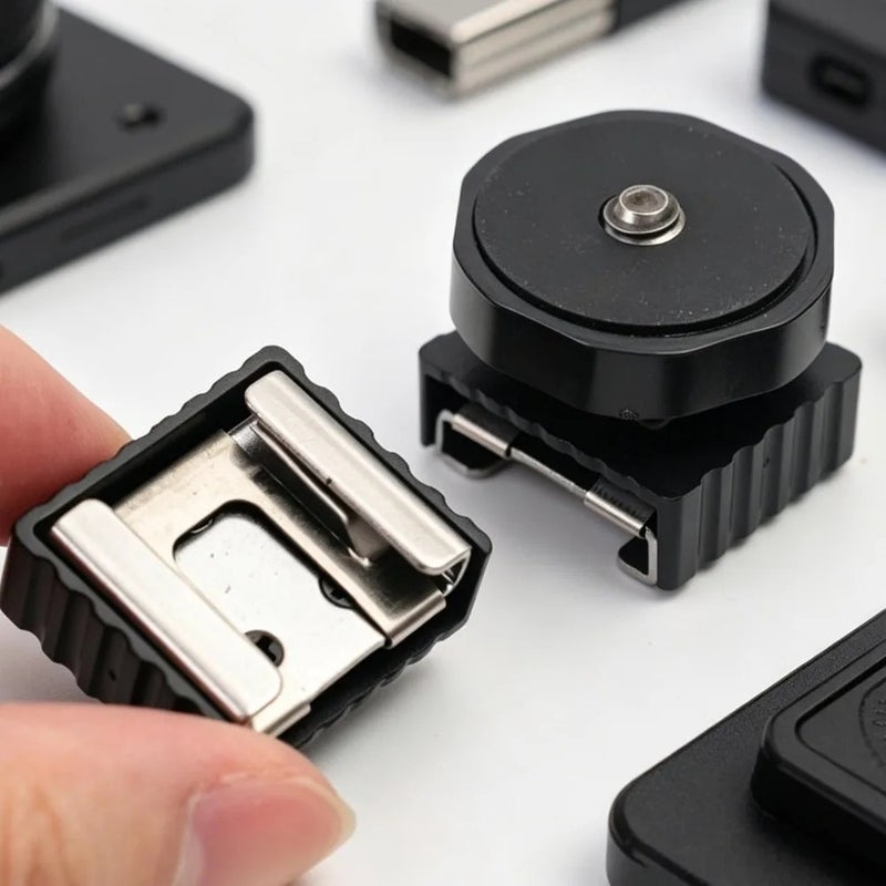 1-5PCS Flash Hot Shoe Adapter Standard 1/4" Screw Thread Hotshoe Mount for Flash Speedight Microphone Holder Tripod Photo Studio - Image 5