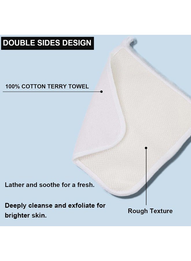 PPHAO BASIC PPHAO - Soft Weave Washcloth for Face - Face Washcloths - Exfoliating Washcloths for Dead Skin - Washcloth Scrubber for Body - Towel - Double Sided Design - 12 Pack - Image 5