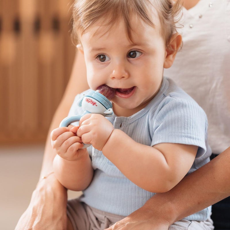 Nuby مغذي نوبى توست إن فيد للأطعمة الأولى للأطفال مع غطاء صحي 10M الألوان قد تختلف متعدد - Image 2