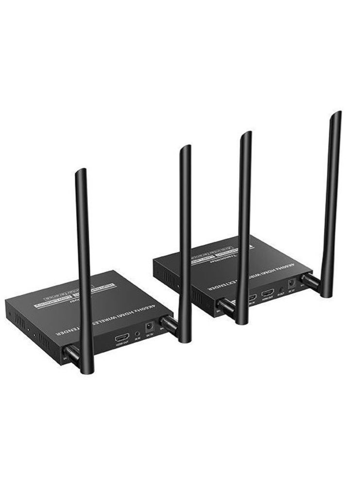 لينكينج محول HDMI لاسلكي بدقة 4K  مجموعة جهاز إرسال واستقبال، 60 هرتز، حتى 50 متر، تأخير منخفض ودعم تحكم IR - Image 2