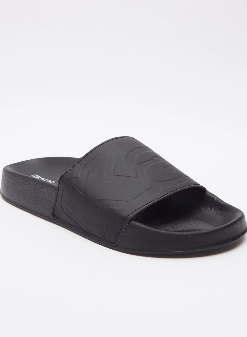 Kappa Men's Debossed Open Toe Slide Slippers