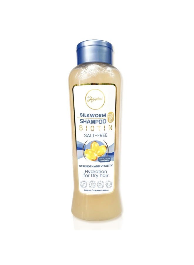 ANYELUZ ANYELUZ Silkworm Shampoo, Enhances Hair Elasticity, Softness, Strength, and Natural Shine, Protects Hair from Dehydration, For Dry Hair  - Image 1
