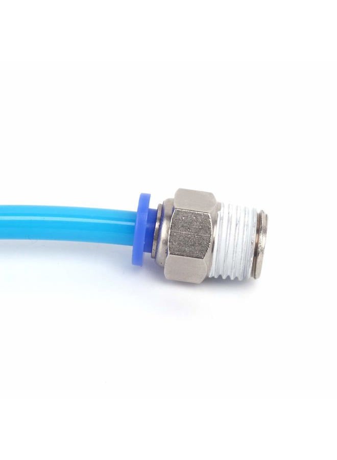 Sns SPC1/4-02NPTBE 1/4"Tube OD x 1/4 NPT Male Straight Nickel Plated Brass Push to Connect Pneumatic Fittings（10 PCS） - Image 2