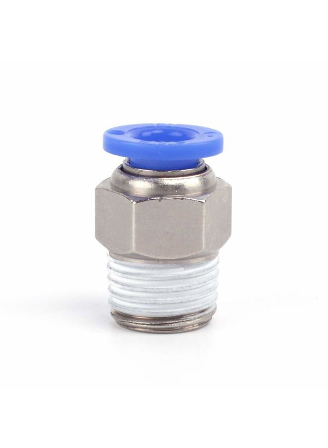 Sns SPC1/4-02NPTBE 1/4"Tube OD x 1/4 NPT Male Straight Nickel Plated Brass Push to Connect Pneumatic Fittings（10 PCS） - Image 4