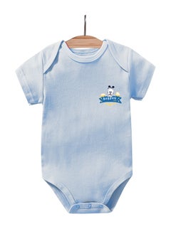 Bobdog Unisex 100% Cotton Natural Comfort Infant Baby Bodysuit-Blue
