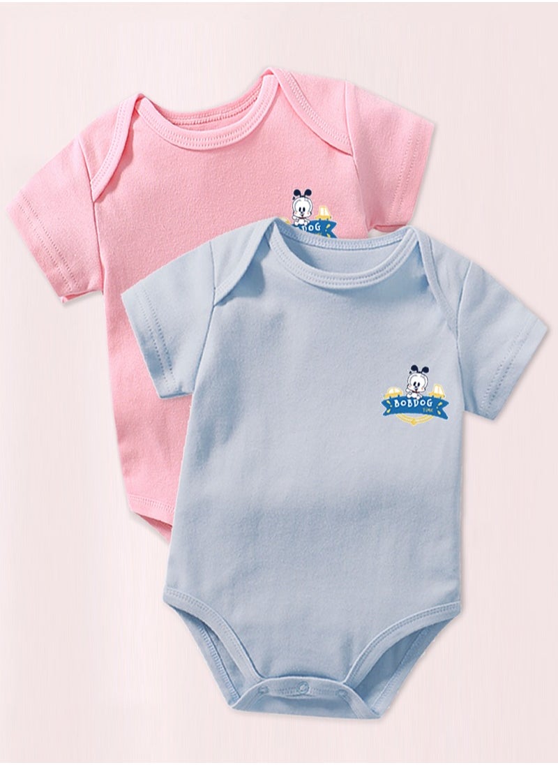 BOBDOG - Bobdog Unisex 100% Cotton Natural Comfort Infant Baby Bodysuit-Blue - Image 1