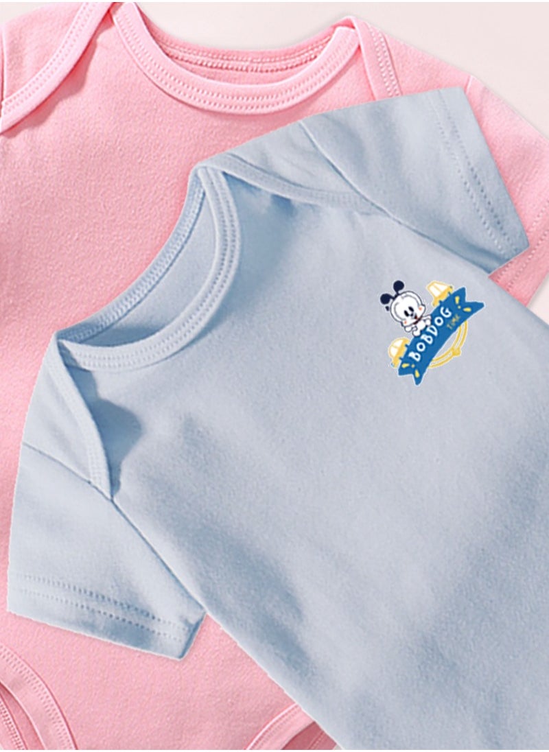 BOBDOG - Bobdog Unisex 100% Cotton Natural Comfort Infant Baby Bodysuit-Blue - Image 1