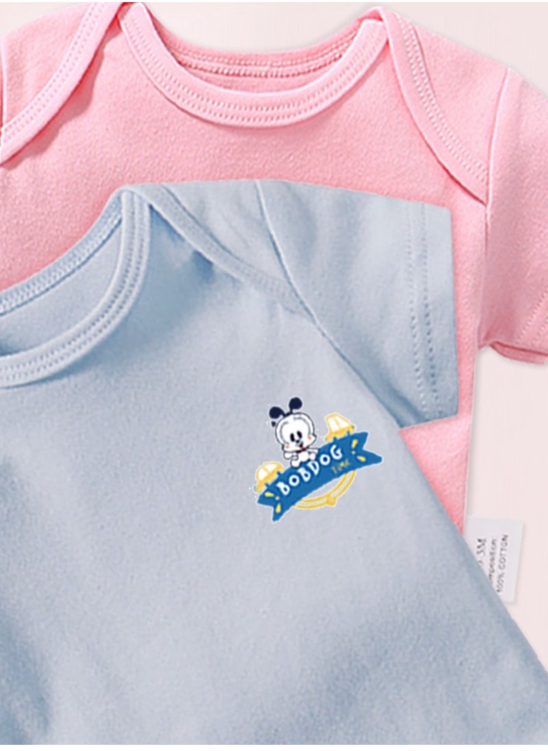 BOBDOG - Bobdog Unisex 100% Cotton Natural Comfort Infant Baby Bodysuit-Blue - Image 1