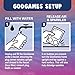 Sky Castle GooGames HandHeld Water Games with Floating Treasures Sensory Fidget Game Adventures NonToxic NoMess Mesmerizing Glitter Fun 3 Game Cards Included Refillable Perfect Travel Toy Arcade - Image 4