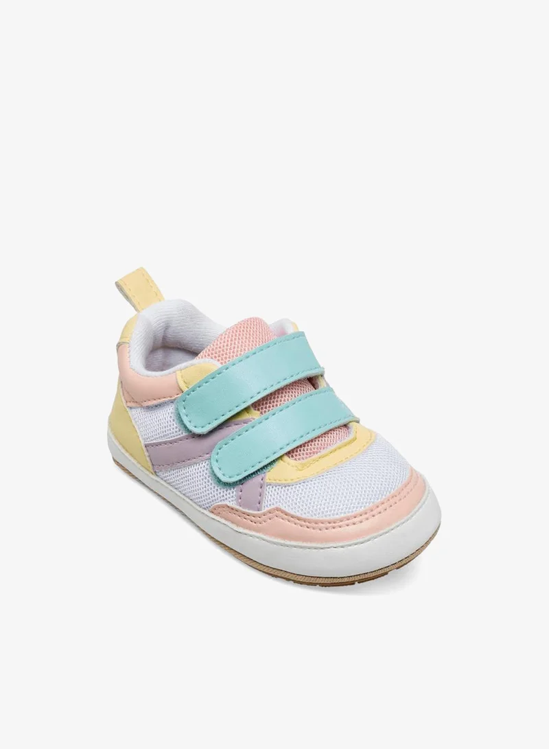 Barefeet Booties with Hook & Loop Closure, Colourblock