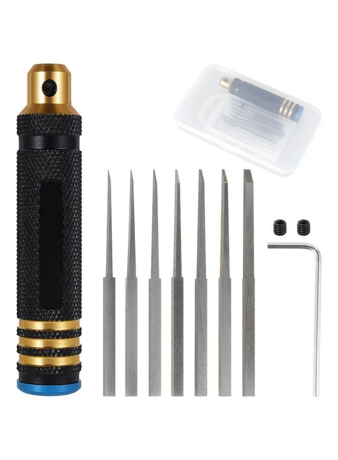 Ultra Sharp Precision Chisel Set 0 1 2 0mm Wear Resistant Scriber With Mounting Holes - Image 1