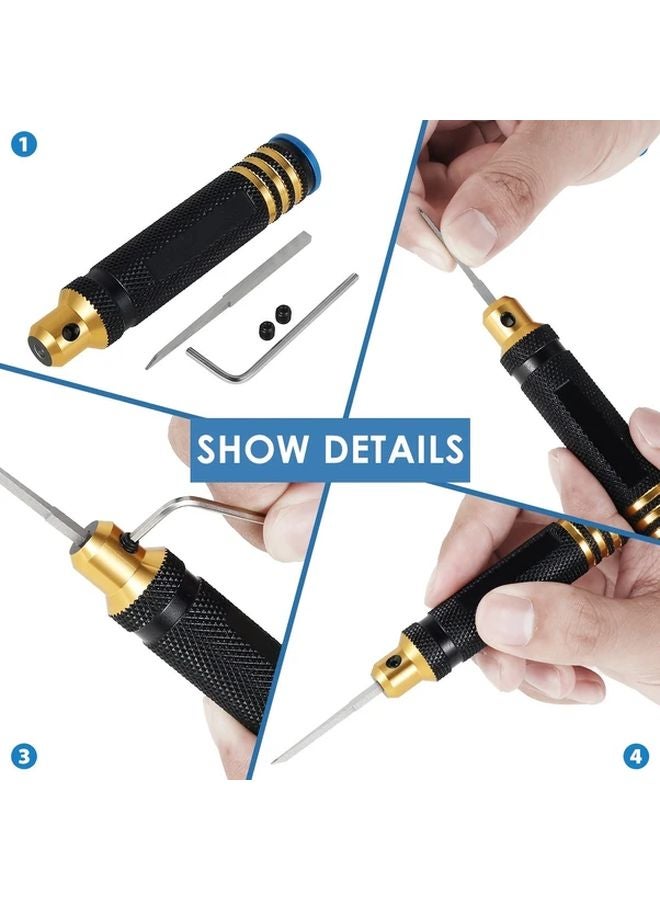 Ultra Sharp Precision Chisel Set 0 1 2 0mm Wear Resistant Scriber With Mounting Holes - Image 5