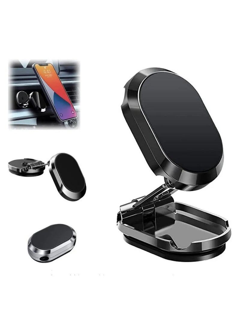 Kannzz 360° Rotation Magnetic Dashboard Car Phone Holder with Strong Magnet and 2 Metal Plates - Image 2