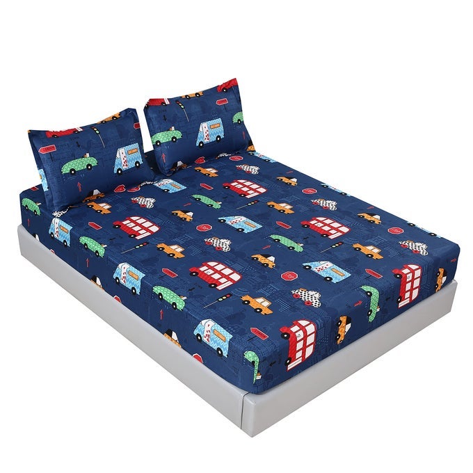 3 PCS CARS SHEETS TRANSPORTATION VEHICLE TWIN SHEETS BOYS SHEET SETFOR KIDSTEENS AND CAR LOVERSTWIN BOY SHEET SET CARS1 FITTED SHEET AND 2 PILLOWCASE