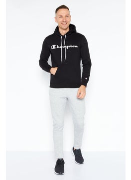 Champion Men Sportswear Fit Long Sleeve Outdoor Sweatshirt, Black  - Image 2