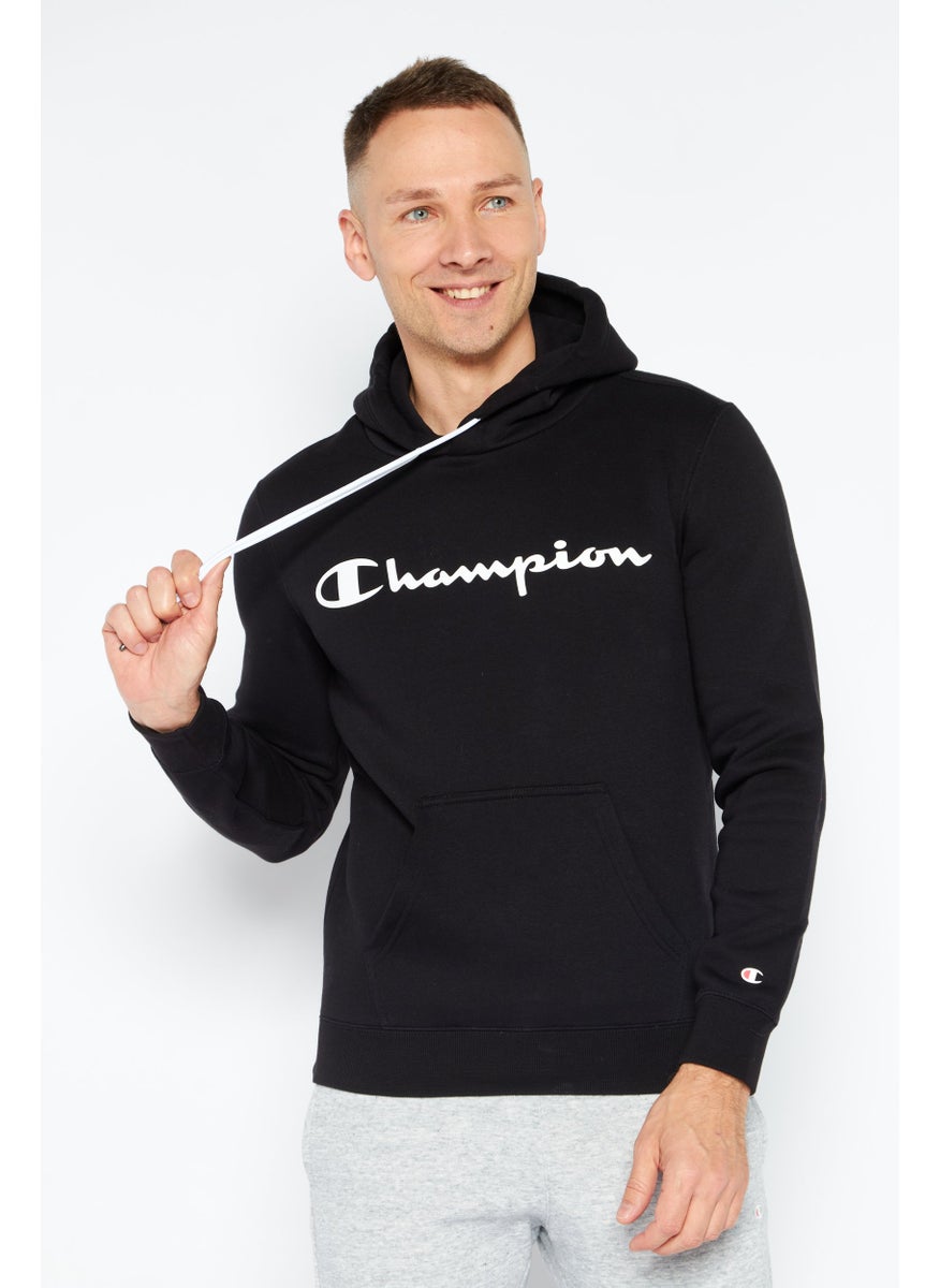 Champion Men Sportswear Fit Long Sleeve Outdoor Sweatshirt, Black  - Image 1