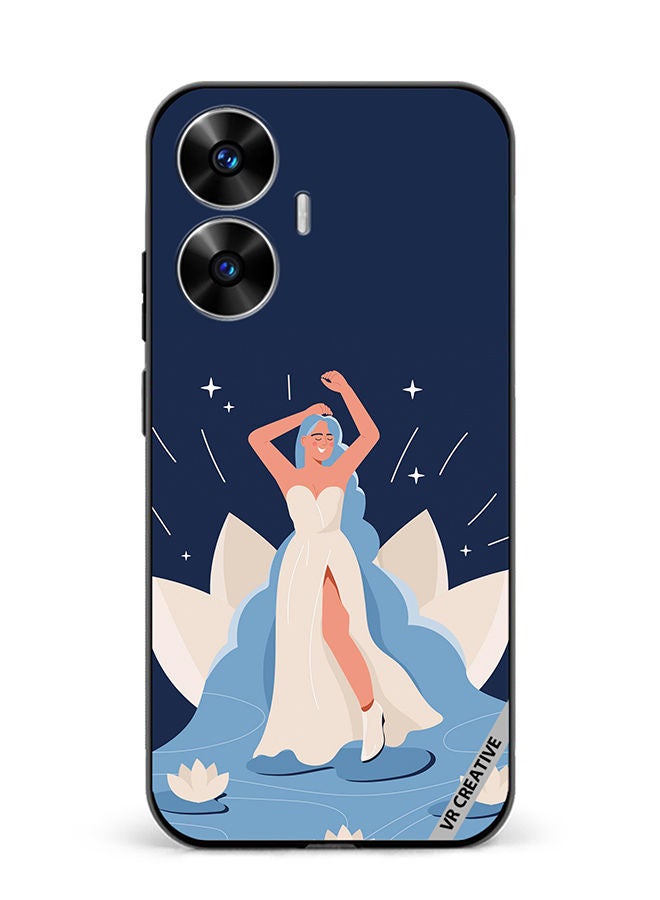 VR CREATIVE Protective Case Cover For Realme C55 Beauty Fantasy Woman Design Multicolour - Image 1