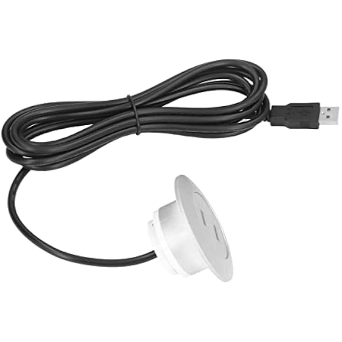 rayihni USB CHARGING SOCKET FLUSH MOUNT DUAL USB PORTS SMART CHARGING TECHNOLOGY INTEGRATED CIRCUIT PROTECTION FOR HOME SOFA BEDSIDE USE (SILVER) - Image 3