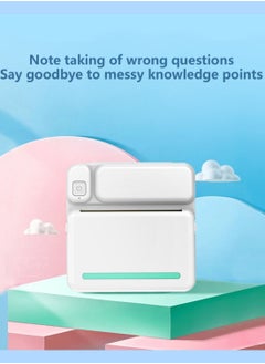 بيسري طابعة ملصقات - طابعة صغيرة Printpods مع ملصقات، طابعة Print Pod، طابعة بلوتوث بدون حبر، صانع ملصقات، طابعة حرارية محمولة للآيفون، طابعات محمولة للملاحظات والمجلات والمشاريع اليدوية وهدايا الأطفال  - Image 3