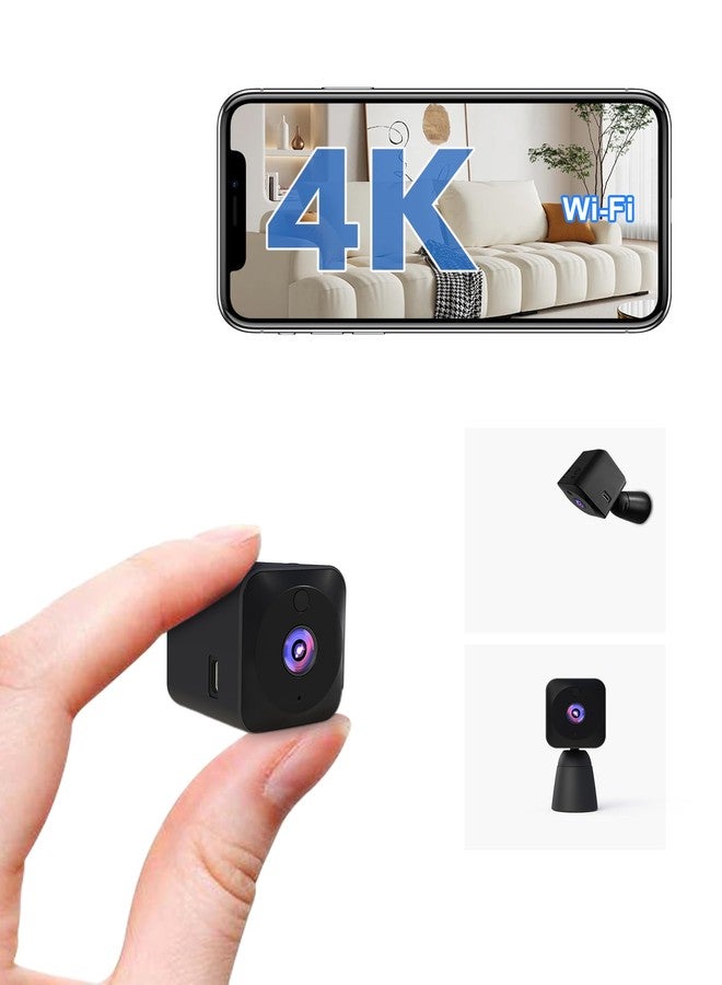 كاميرا AOBOCAM 4K HD داخلية للأمن الداخلي مع تحكم عبر تطبيق، خاصية كشف الحركة والرؤية الليلية، كاميرا لاسلكية قابلة لإعادة الشحن بتقنية الواي فاي للحيوانات الأليفة للمنزل/المكتب، تعمل على مدار الساعة طوال أيام الأسبوع، تسجيل فيديو فقط (4K) - Image 1