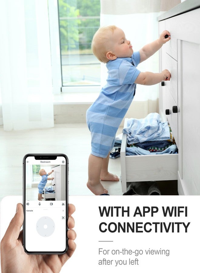 كاميرا AOBOCAM 4K HD داخلية للأمن الداخلي مع تحكم عبر تطبيق، خاصية كشف الحركة والرؤية الليلية، كاميرا لاسلكية قابلة لإعادة الشحن بتقنية الواي فاي للحيوانات الأليفة للمنزل/المكتب، تعمل على مدار الساعة طوال أيام الأسبوع، تسجيل فيديو فقط (4K) - Image 3