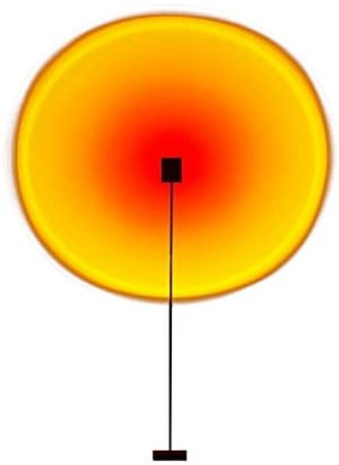 Original - Minimalist Creative Sunset Floor Lamps, Rainbow Art Induction, Standing Lights - Image 1
