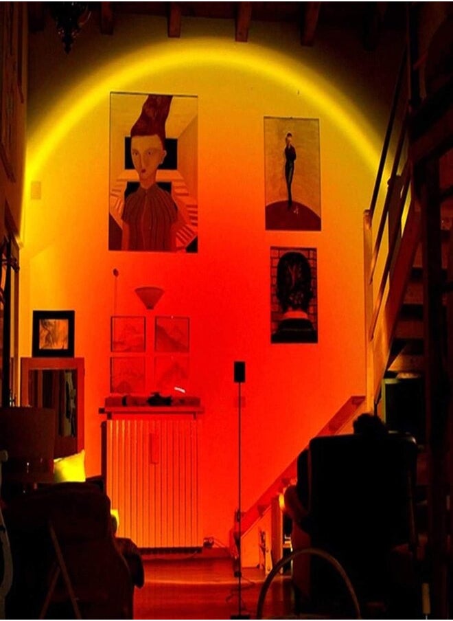 Original - Minimalist Creative Sunset Floor Lamps, Rainbow Art Induction, Standing Lights - Image 1