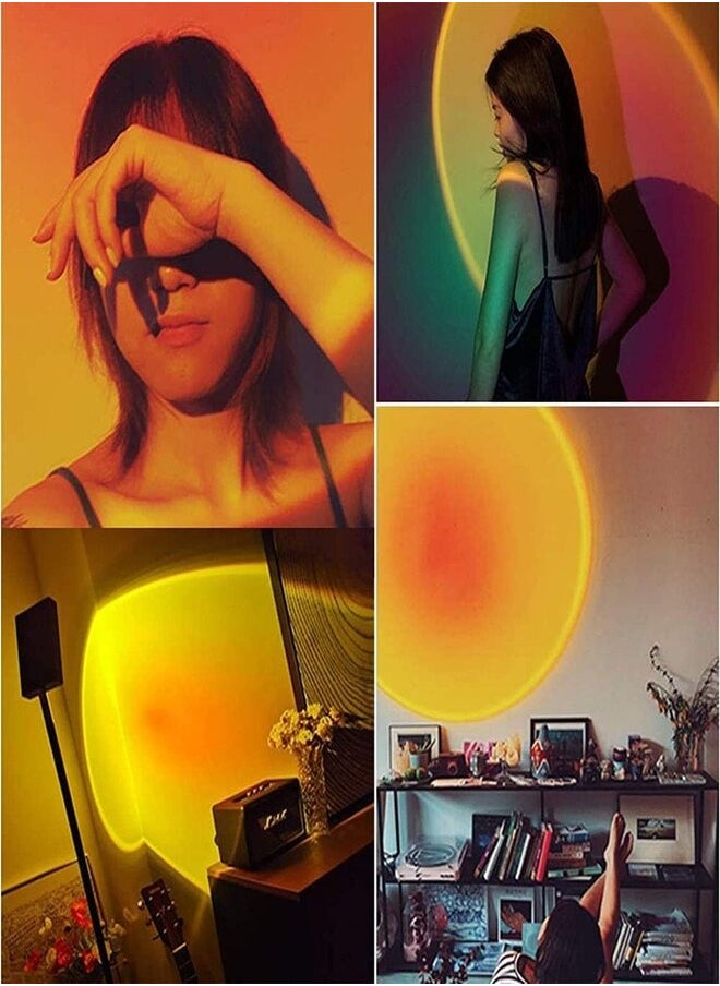Original - Minimalist Creative Sunset Floor Lamps, Rainbow Art Induction, Standing Lights - Image 1