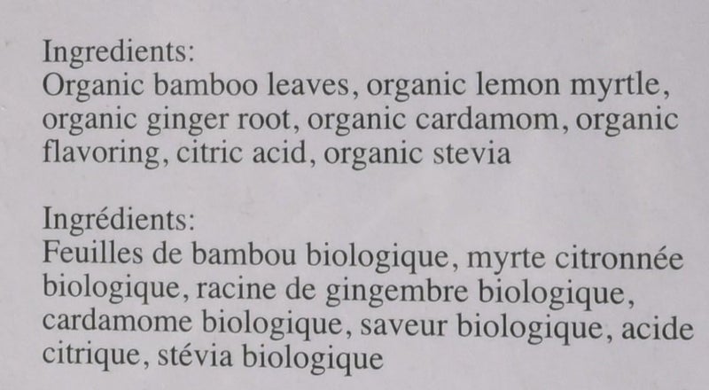 Uncle Lee's Tea Uncle Lee's Organic Bamboo Tea - Lemon Ginger - Image 3