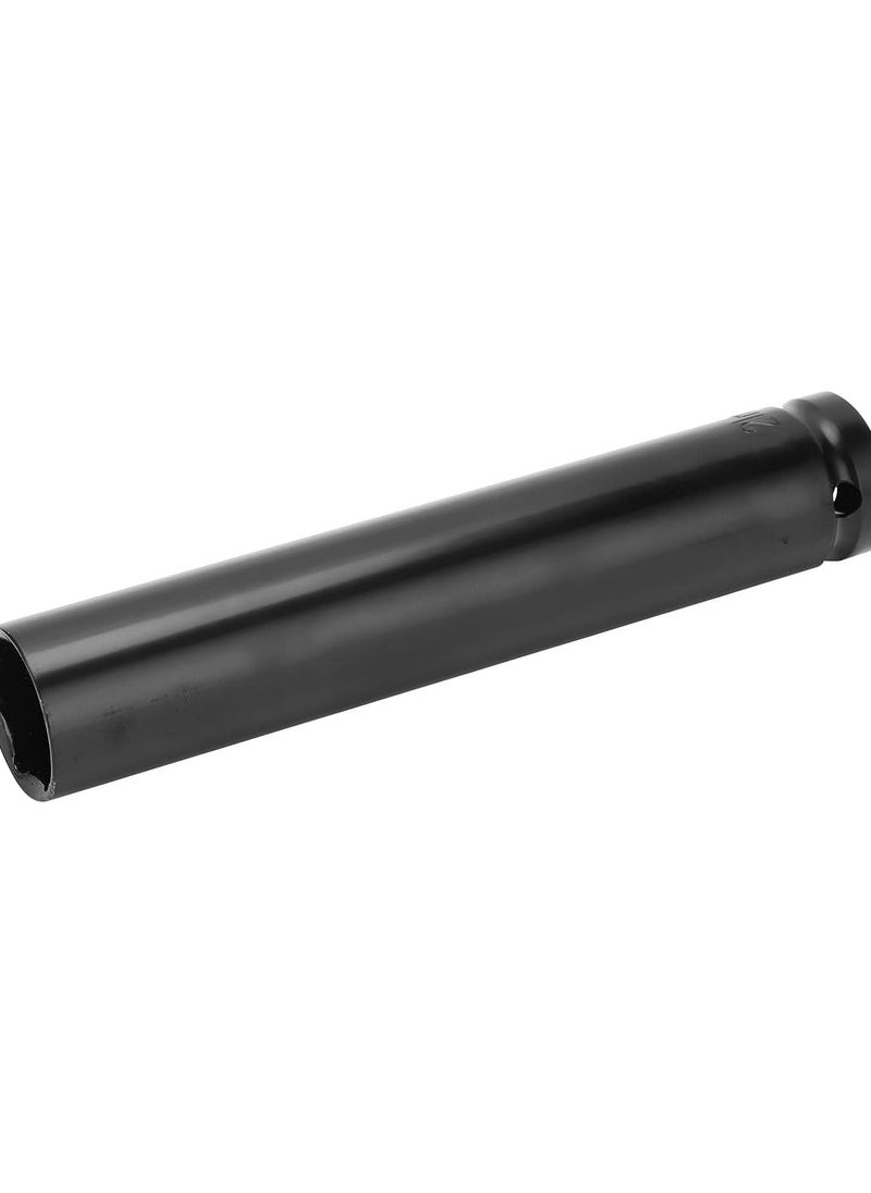 GGOOT Hand Drill Sockets Head, Hex Nut Adapter Socket High Hardness 21x150mm Carbon Steel Good Match for Ratchet Spanners for Pneumatic Drills  - Image 1